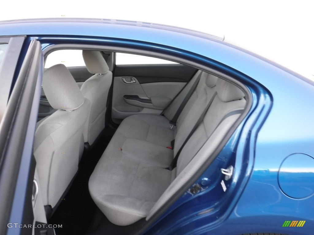 2013 Civic LX Sedan - Dyno Blue Pearl / Gray photo #25