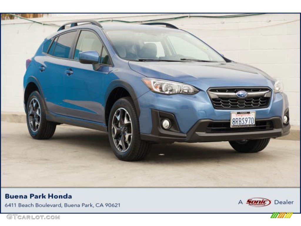 2020 Crosstrek 2.0 Premium - Quartz Blue Pearl / Gray photo #1
