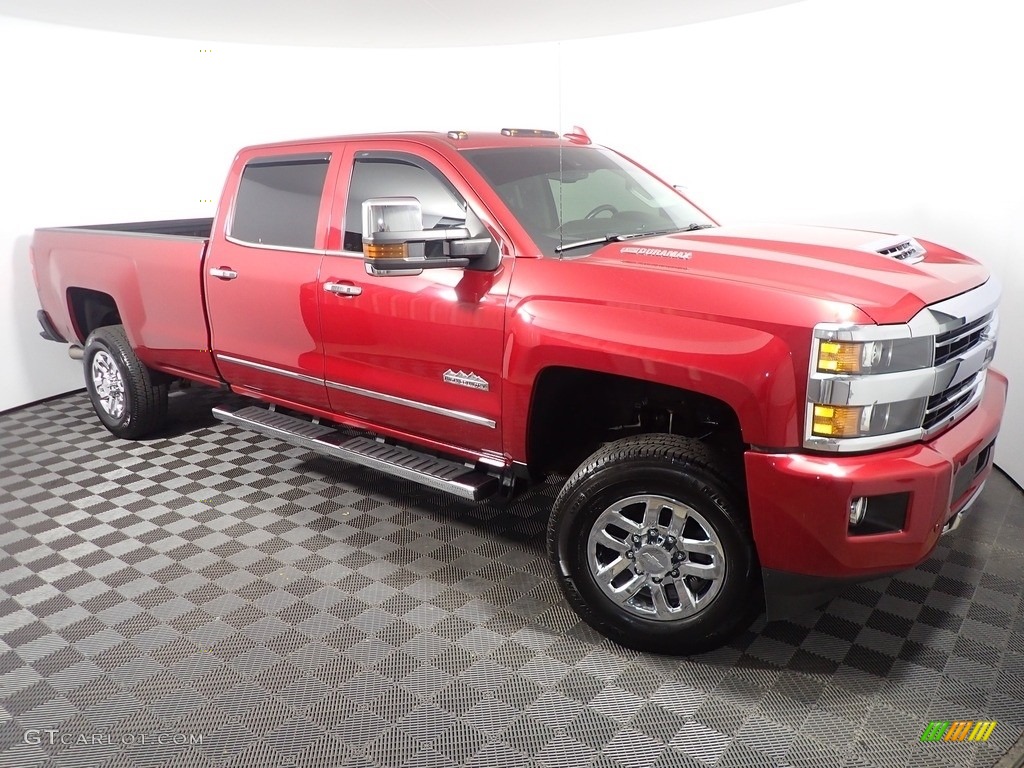 2019 Silverado 3500HD High Country Crew Cab 4x4 - Cajun Red Tintcoat / High Country Jet Black/­Medium Ash Gray photo #1