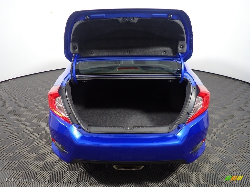 2020 Civic Sport Sedan - Aegean Blue Metallic / Black photo #14