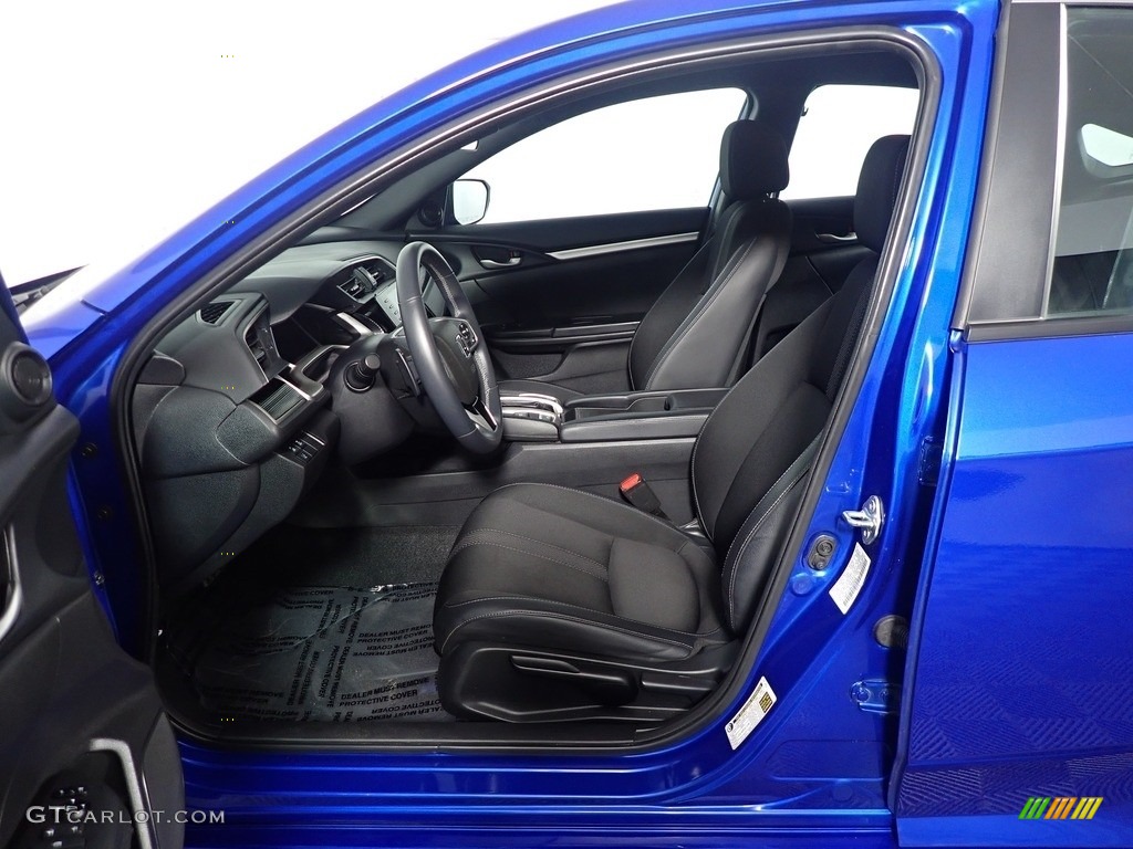 2020 Civic Sport Sedan - Aegean Blue Metallic / Black photo #20