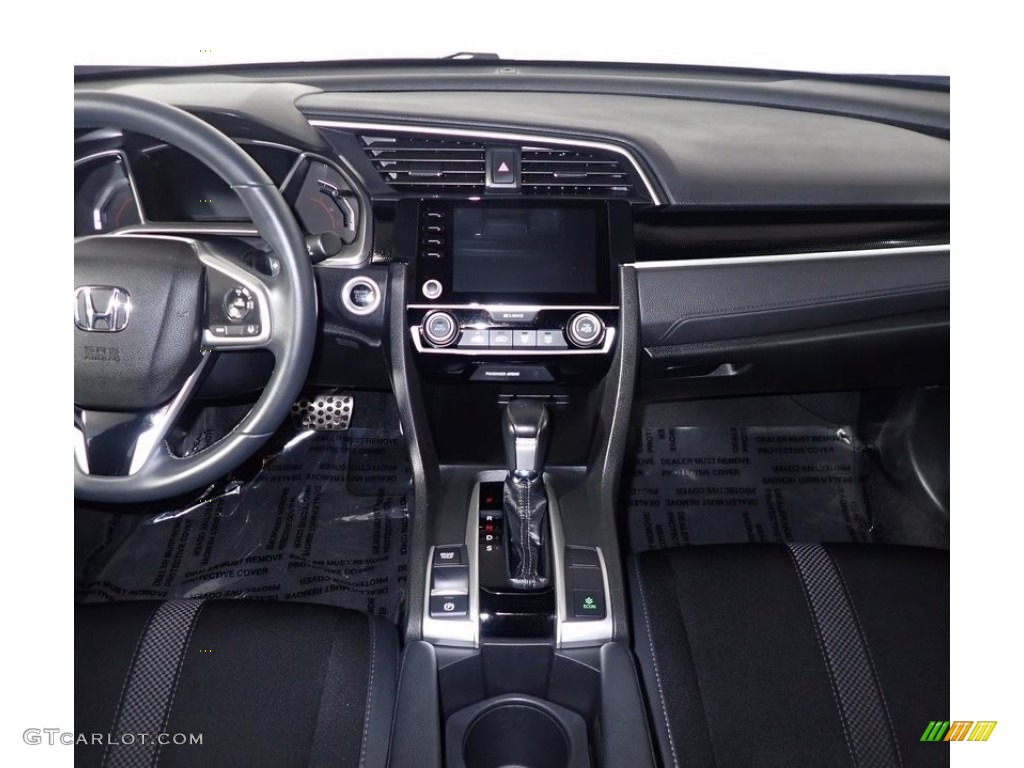 2020 Civic Sport Sedan - Aegean Blue Metallic / Black photo #23