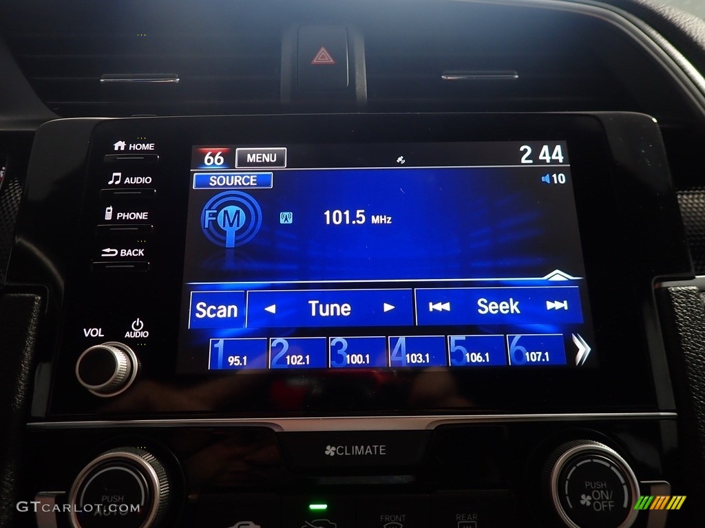 2020 Civic Sport Sedan - Aegean Blue Metallic / Black photo #24