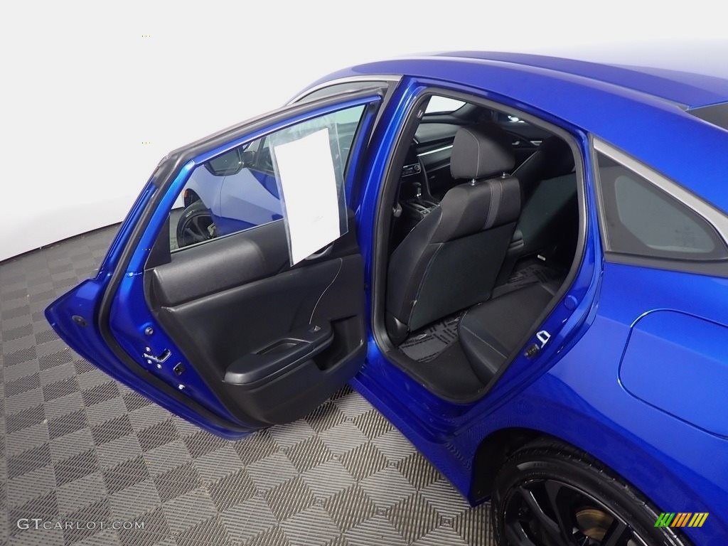 2020 Civic Sport Sedan - Aegean Blue Metallic / Black photo #32