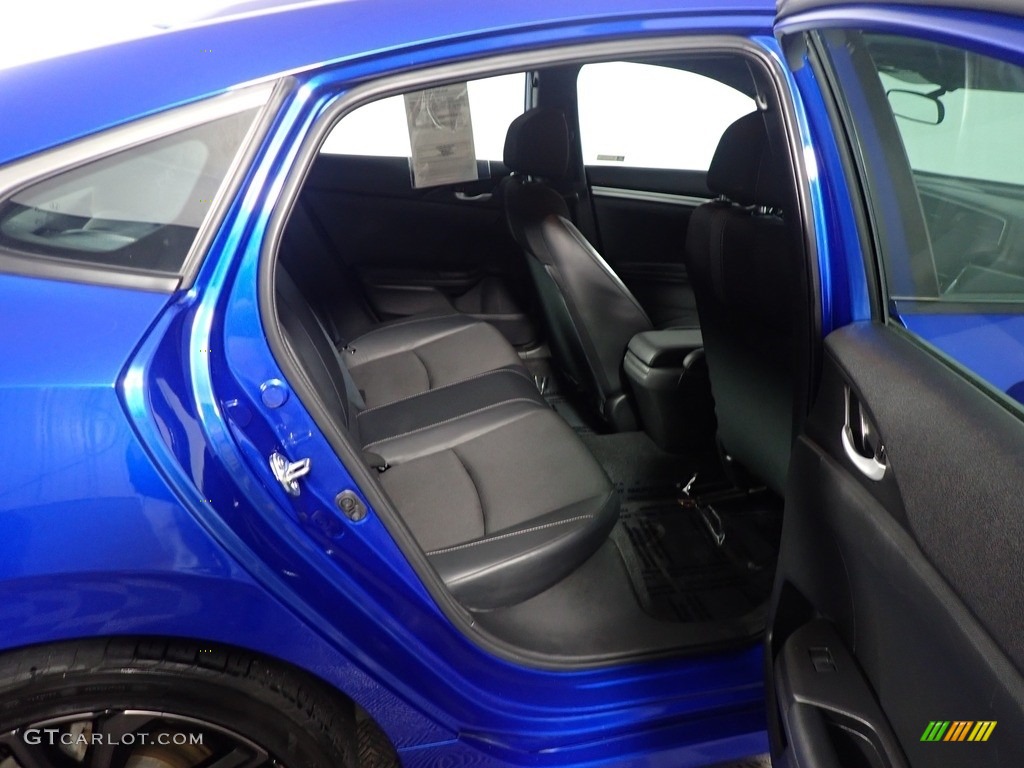 2020 Civic Sport Sedan - Aegean Blue Metallic / Black photo #35