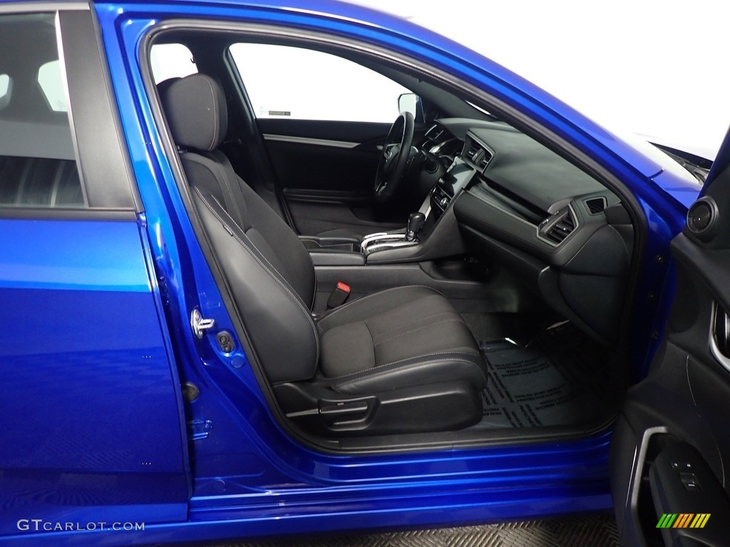 2020 Civic Sport Sedan - Aegean Blue Metallic / Black photo #37