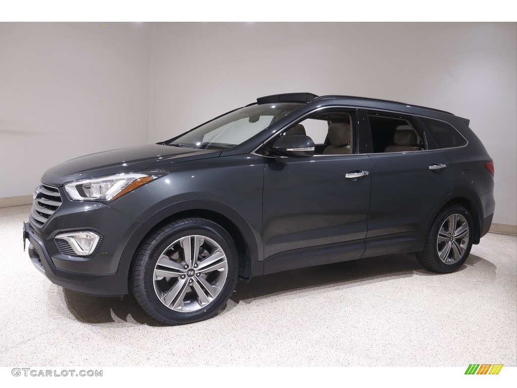2013 Santa Fe Limited AWD - Hampton Green Pearl / Beige photo #3