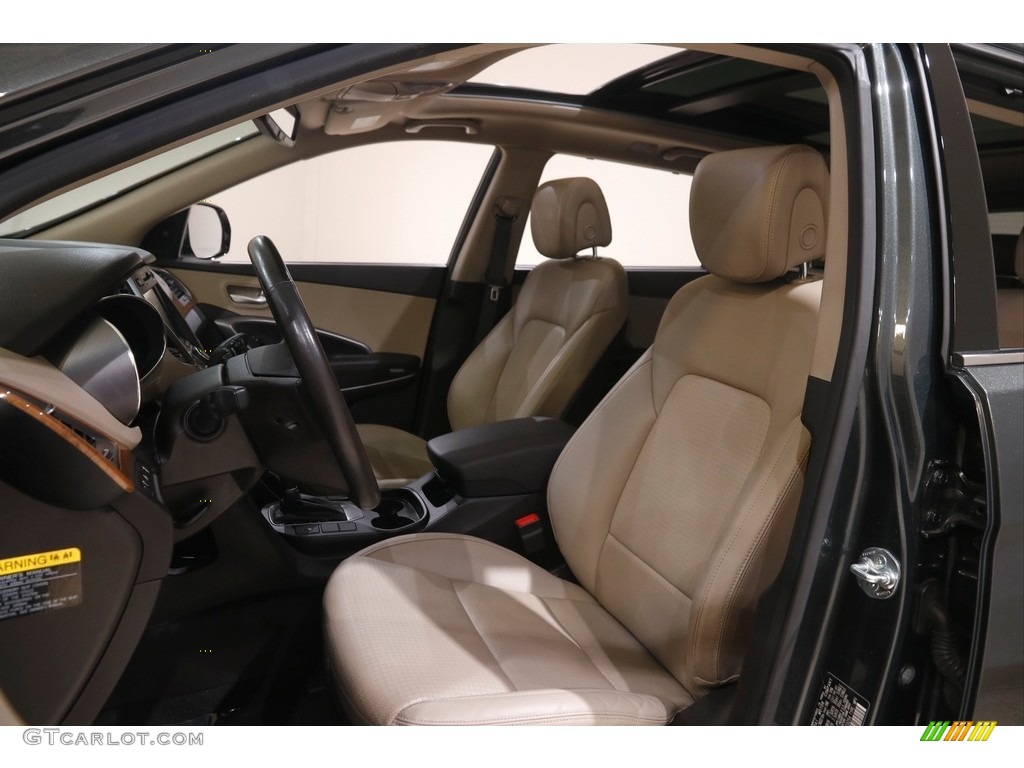 2013 Santa Fe Limited AWD - Hampton Green Pearl / Beige photo #5