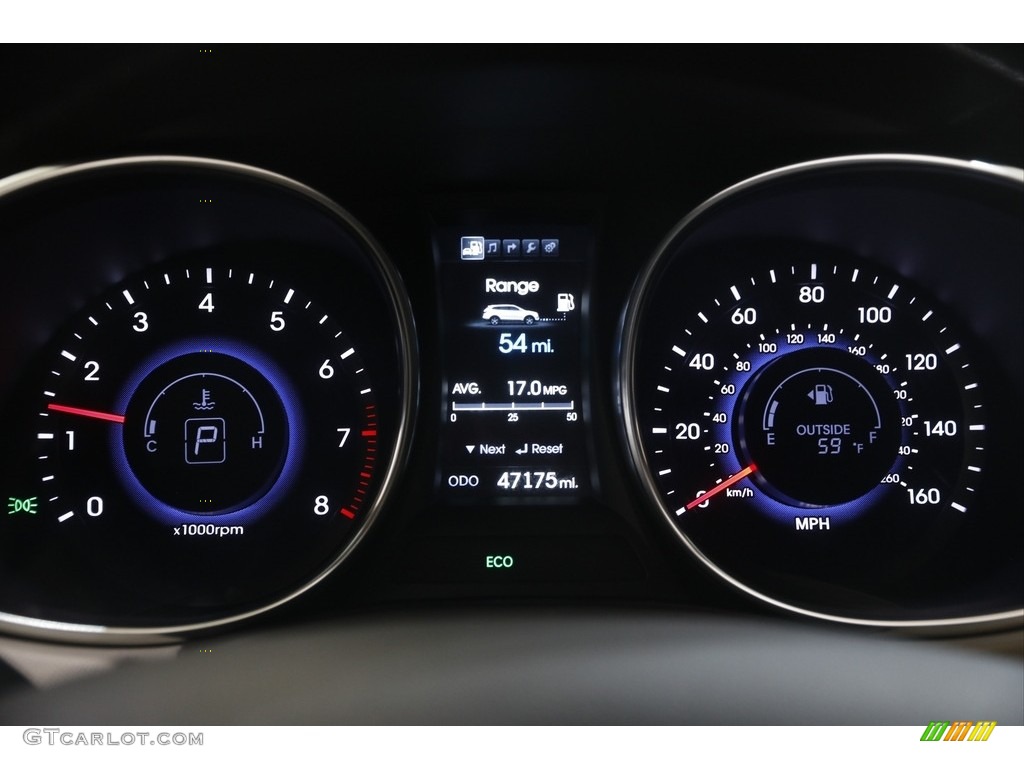 2013 Santa Fe Limited AWD - Hampton Green Pearl / Beige photo #8