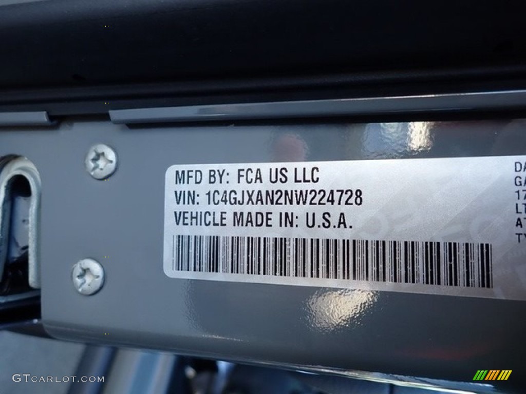 2022 Wrangler Willys 4x4 - Sting-Gray / Black photo #15
