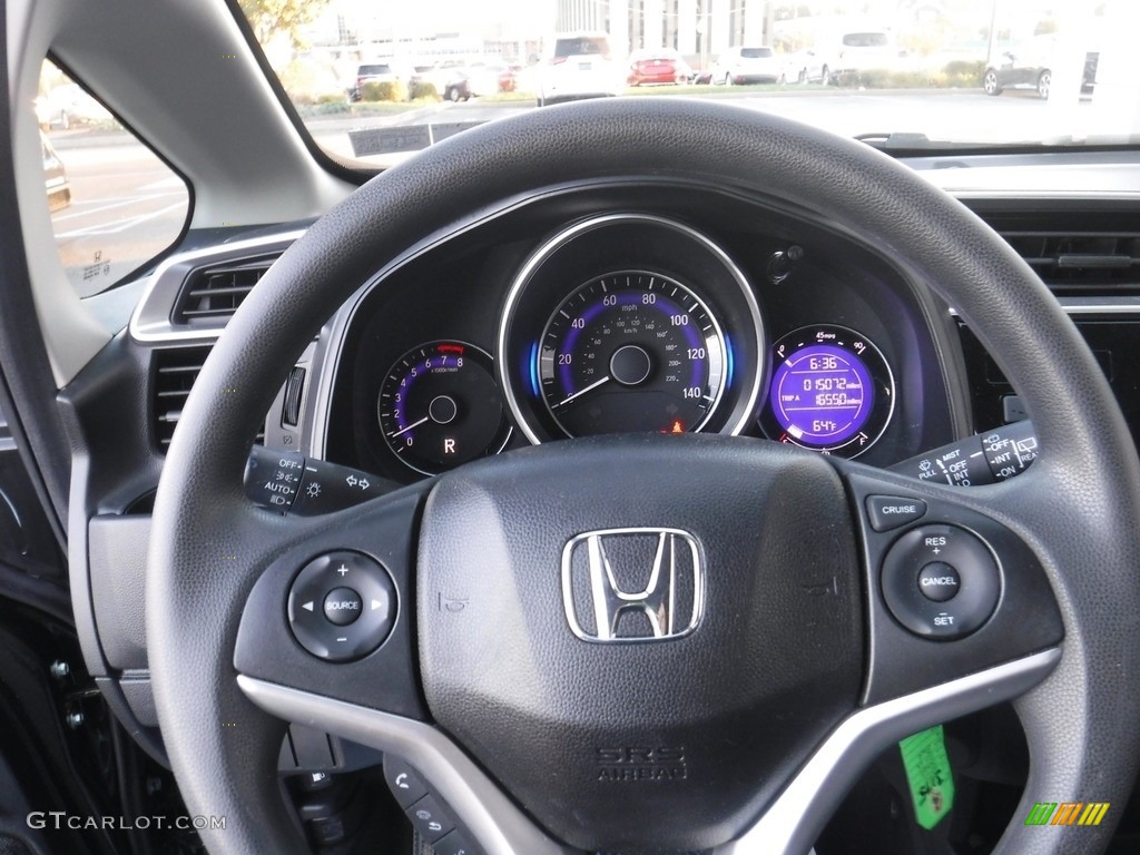 2019 Fit LX - Modern Steel Metallic / Black photo #22