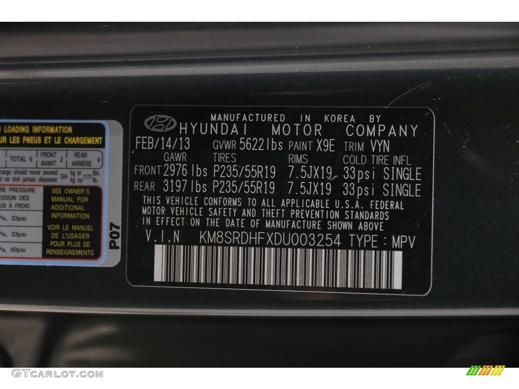 2013 Santa Fe Limited AWD - Hampton Green Pearl / Beige photo #22