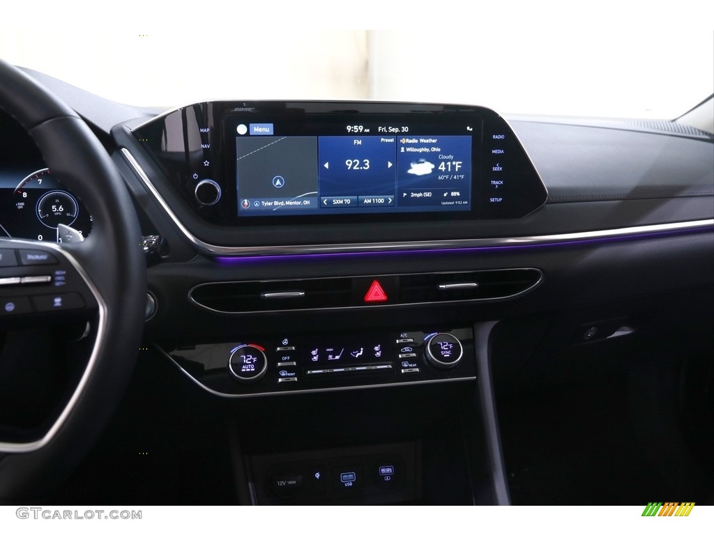 2021 Sonata Limited - Phantom Black / Black photo #9