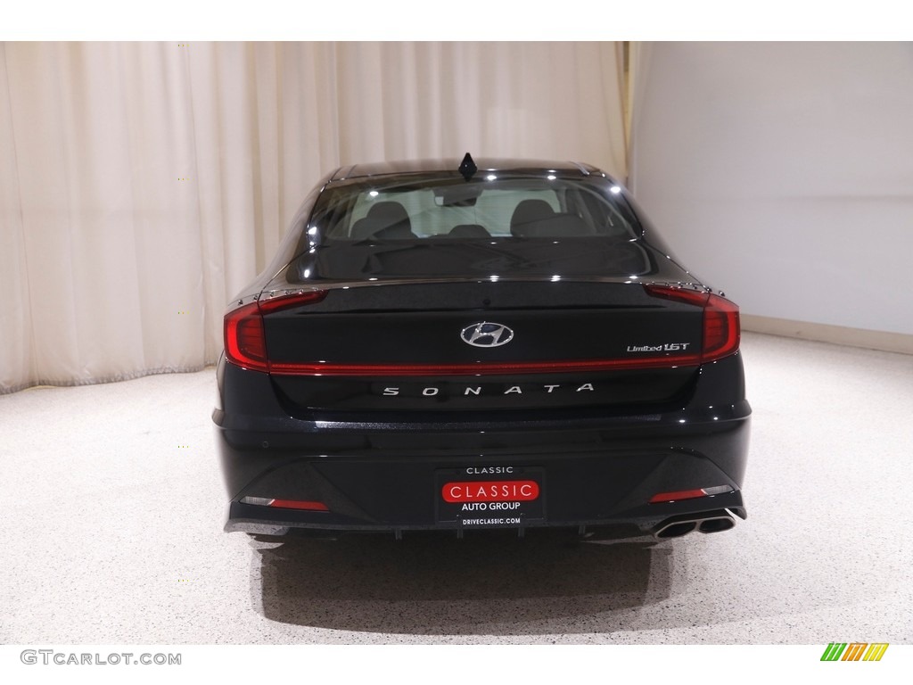 2021 Sonata Limited - Phantom Black / Black photo #20