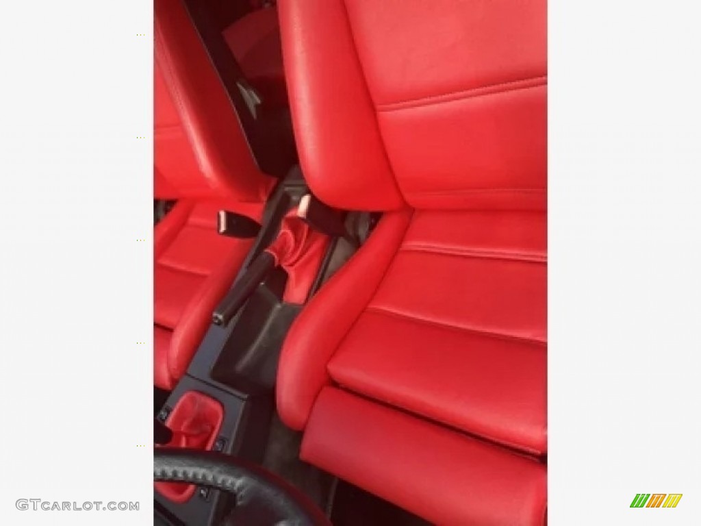 Red Interior 1987 BMW 3 Series 325ic Cabriolet Photo #144958814