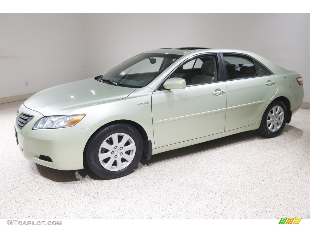 2007 Camry Hybrid - Jasper Green Pearl / Ash photo #3