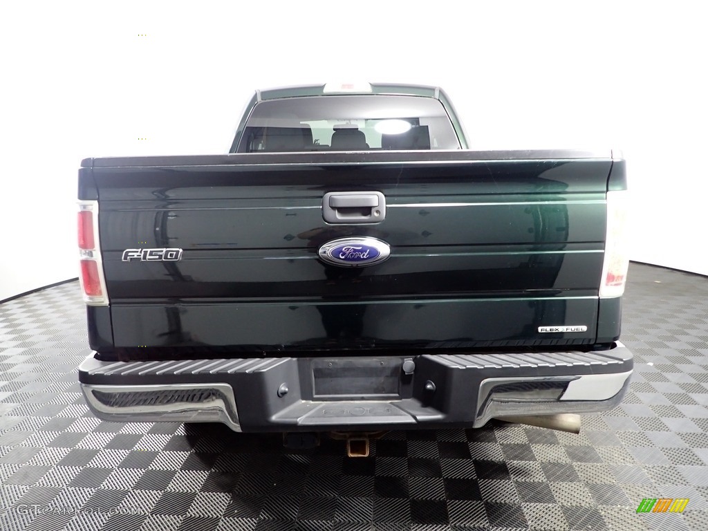 2012 F150 XLT SuperCab 4x4 - Green Gem Metallic / Steel Gray photo #5