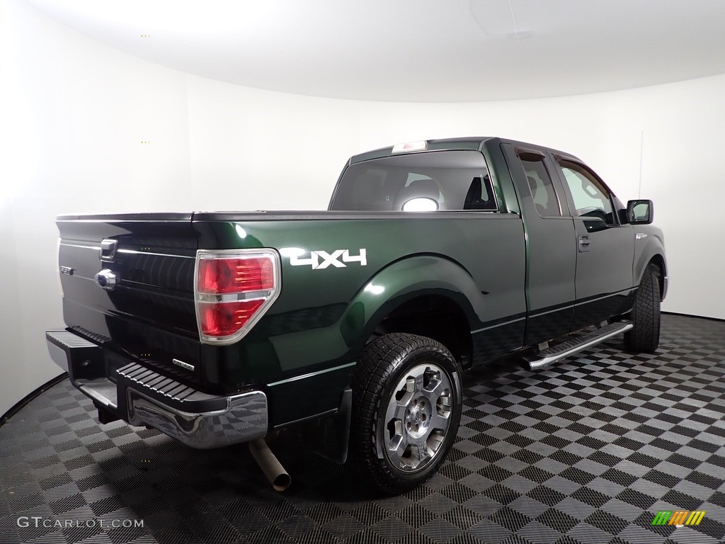 2012 F150 XLT SuperCab 4x4 - Green Gem Metallic / Steel Gray photo #7