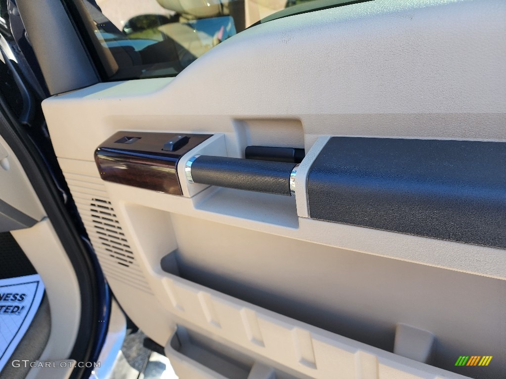 2008 F350 Super Duty Lariat Crew Cab 4x4 - Dark Blue Pearl Metallic / Camel photo #24