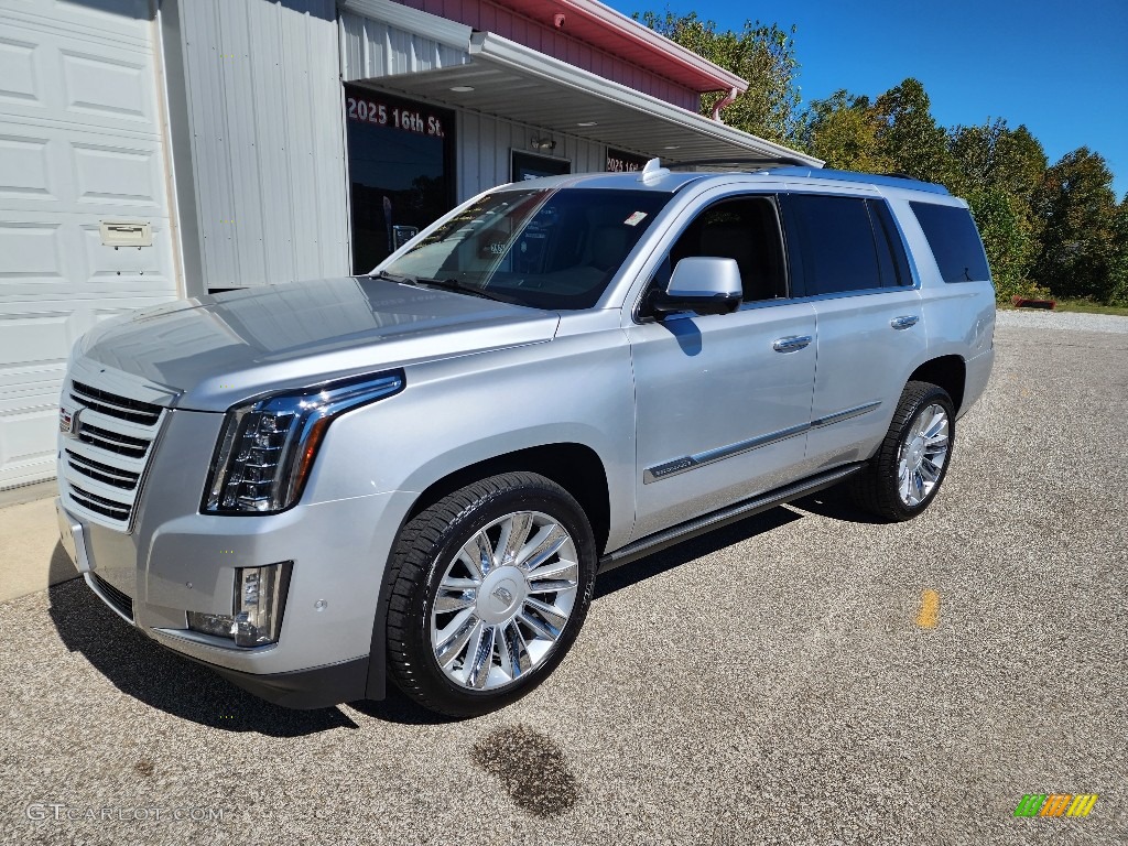 Radiant Silver Metallic 2018 Cadillac Escalade Platinum 4WD Exterior Photo #144959408