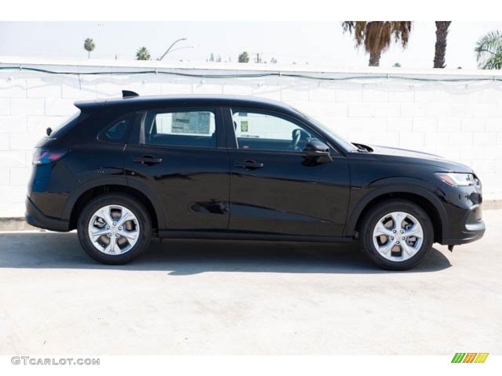 Crystal Black Pearl 2023 Honda HR-V LX Exterior Photo #144960179