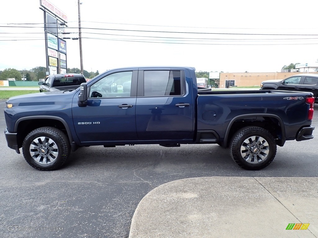 2022 Silverado 2500HD Custom Crew Cab 4x4 - Northsky Blue Metallic / Jet Black photo #6