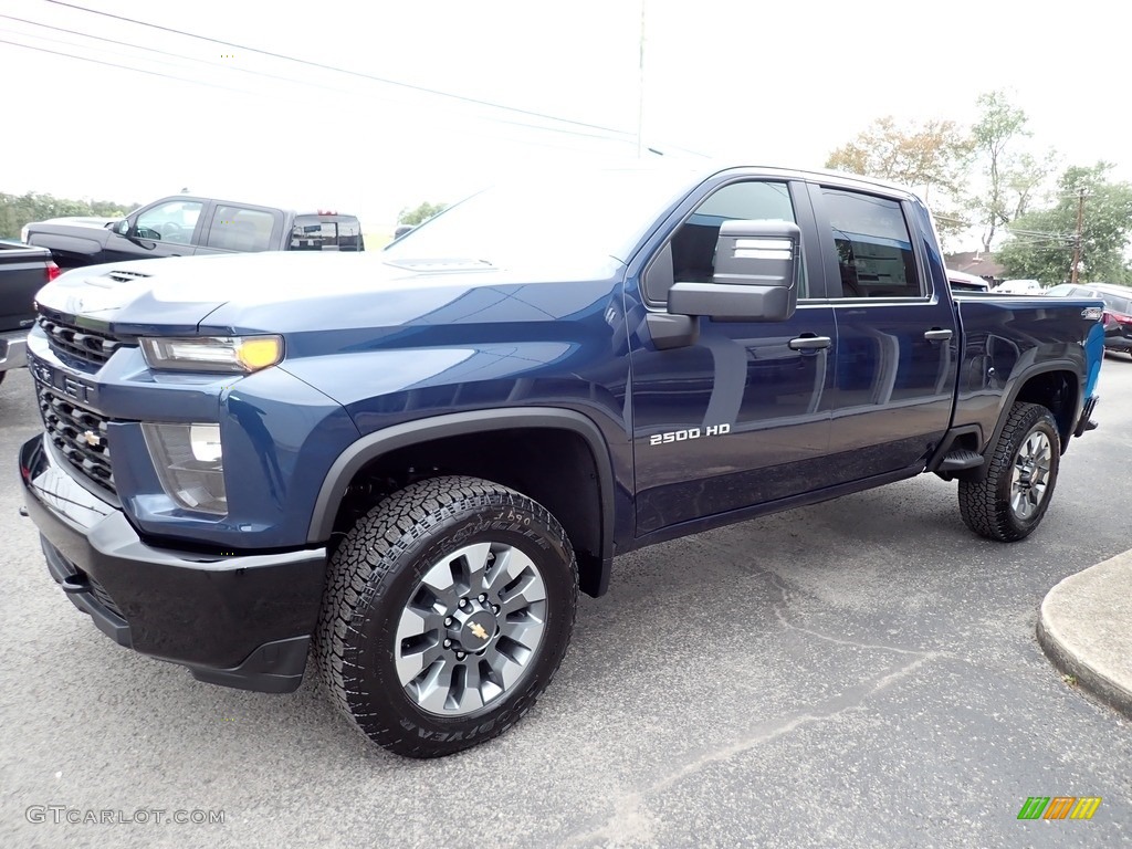 2022 Silverado 2500HD Custom Crew Cab 4x4 - Northsky Blue Metallic / Jet Black photo #7