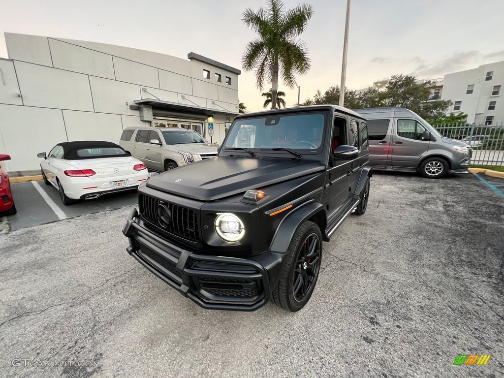 2021 G 63 AMG - designo Night Black Magno (Matte) / Bengal Red photo #18