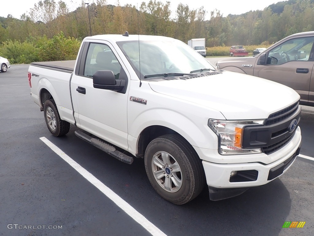 2020 F150 XL Regular Cab - Oxford White / Medium Earth Gray photo #2