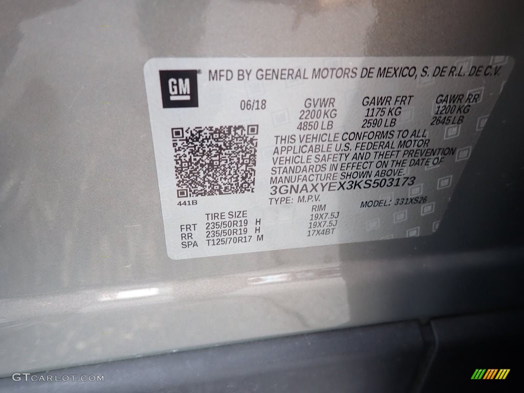 2019 Equinox Premier AWD - Pepperdust Metallic / Medium Ash Gray photo #30