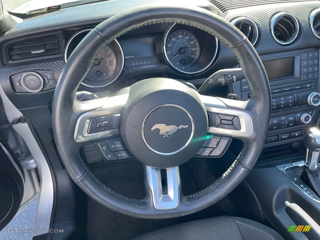 2017 Mustang V6 Convertible - Ingot Silver / Ebony photo #7