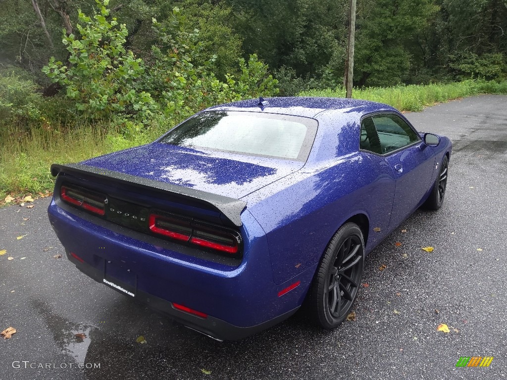 2022 Challenger R/T Scat Pack Dynamics Package - Indigo Blue / Ruby Red/Black photo #6