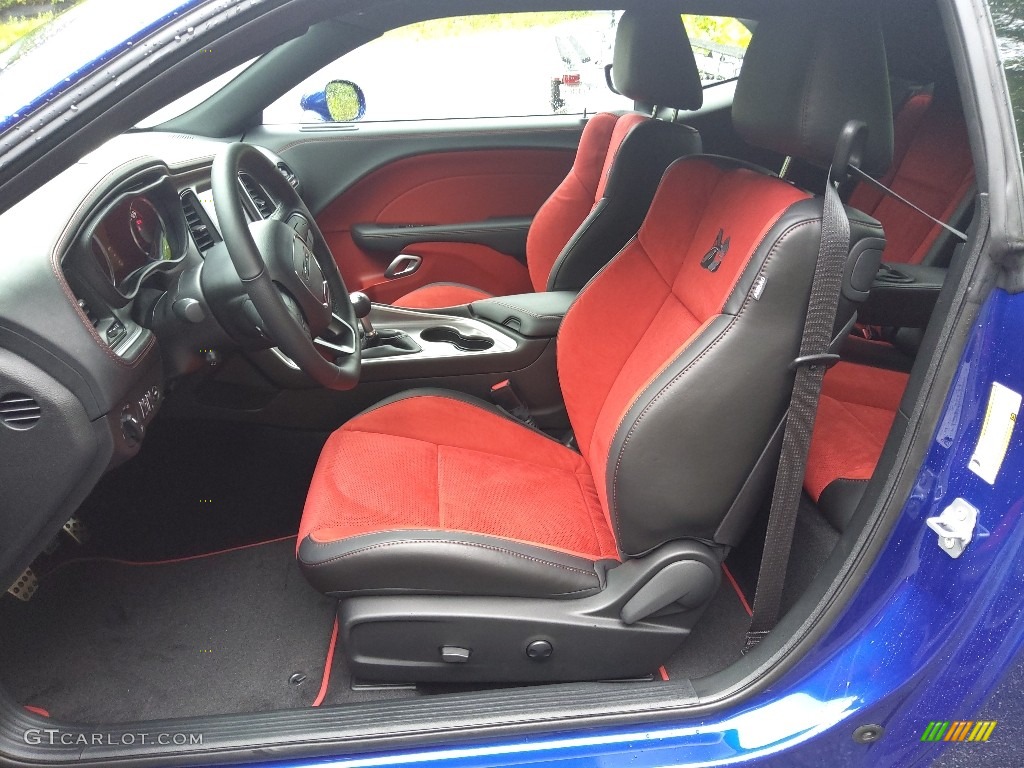 2022 Challenger R/T Scat Pack Dynamics Package - Indigo Blue / Ruby Red/Black photo #11