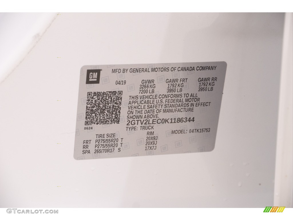 2019 Sierra 1500 Limited Elevation Double Cab 4WD - Summit White / Jet Black/Dark Ash photo #21