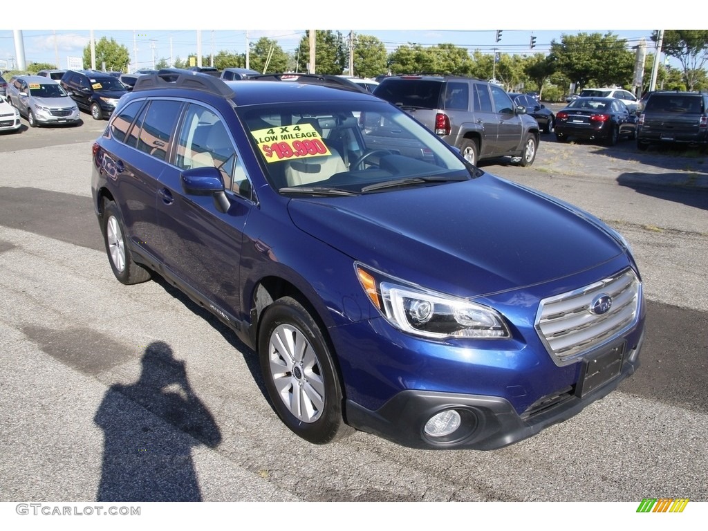 2017 Outback 2.5i Premium - Lapis Blue Pearl / Warm Ivory photo #3
