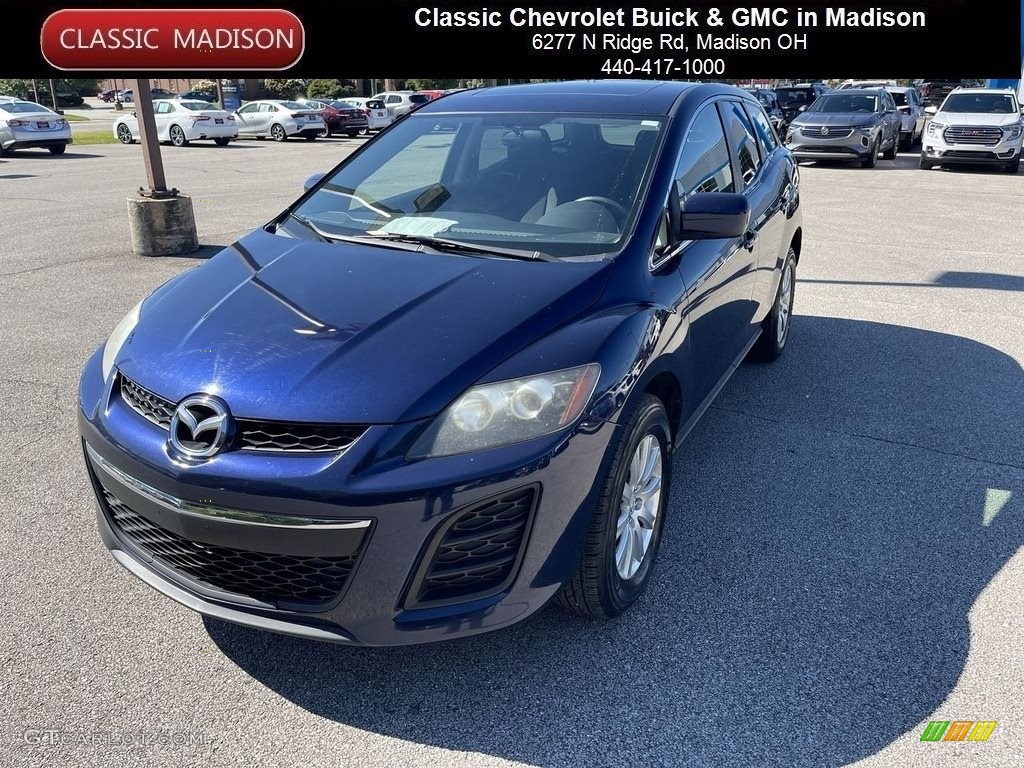 2010 CX-7 i Sport - Stormy Blue Mica / Black photo #1