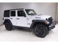 2021 Bright White Jeep Wrangler Unlimited Willys 4x4  photo #1