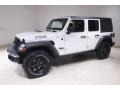 2021 Bright White Jeep Wrangler Unlimited Willys 4x4  photo #3