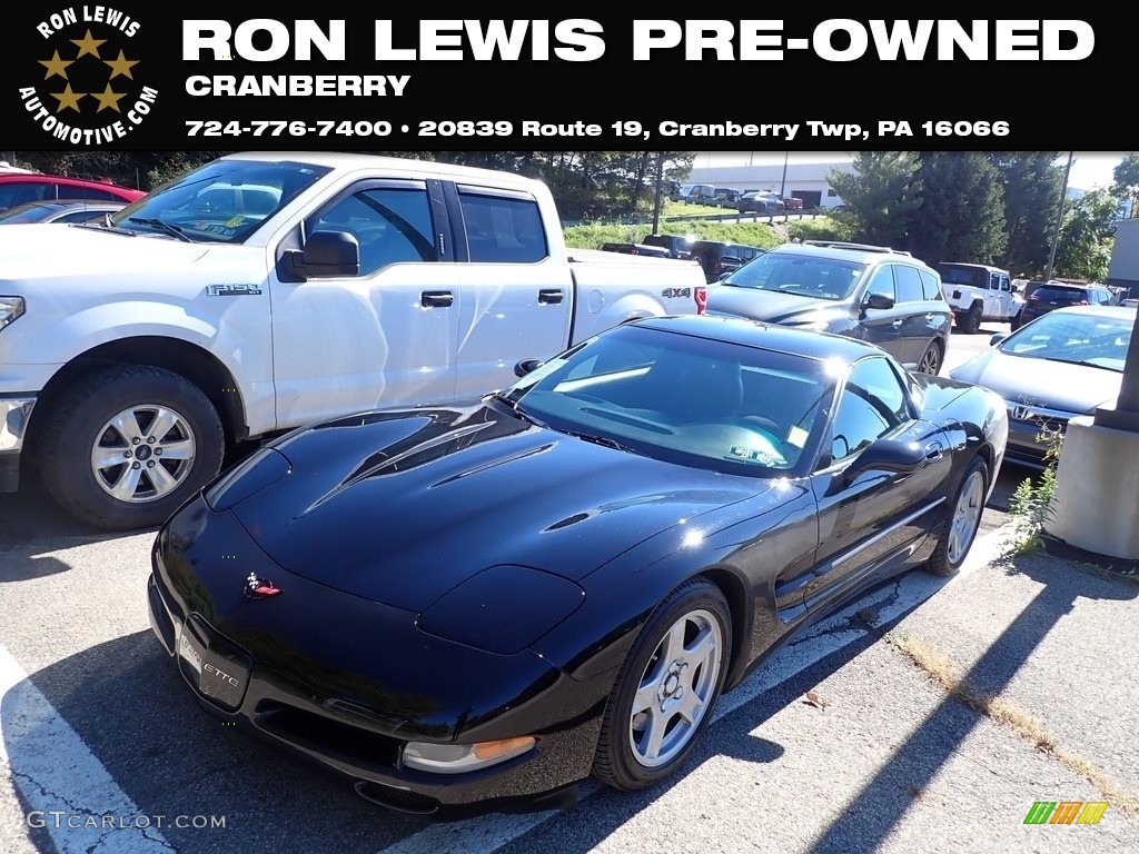 1998 Corvette Coupe - Black / Black photo #1
