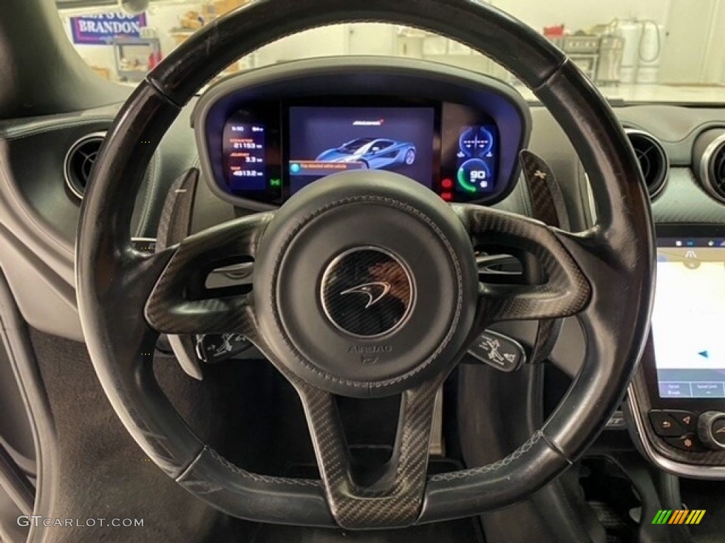 2017 McLaren 570GT Coupe Carbon Black Steering Wheel Photo #144966953