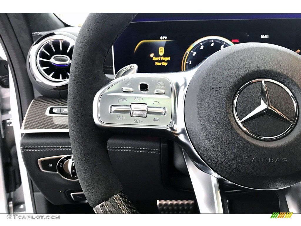 2019 Mercedes-Benz AMG GT 53 Black Steering Wheel Photo #144967160