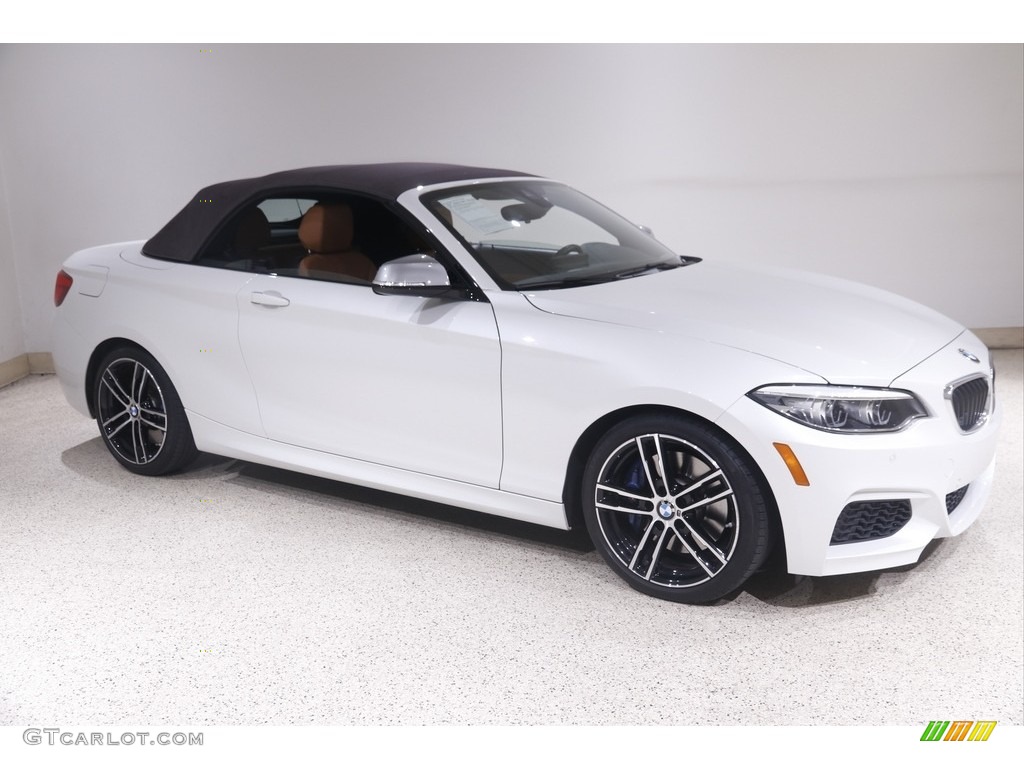 Mineral White Metallic 2019 BMW 2 Series M240i xDrive Convertible Exterior Photo #144968069