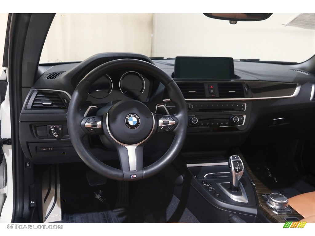 2019 BMW 2 Series M240i xDrive Convertible Cognac Dashboard Photo #144968168