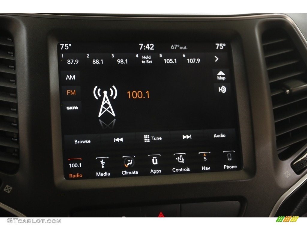 2019 Cherokee Trailhawk Elite 4x4 - Light Brownstone Pearl / Black photo #10