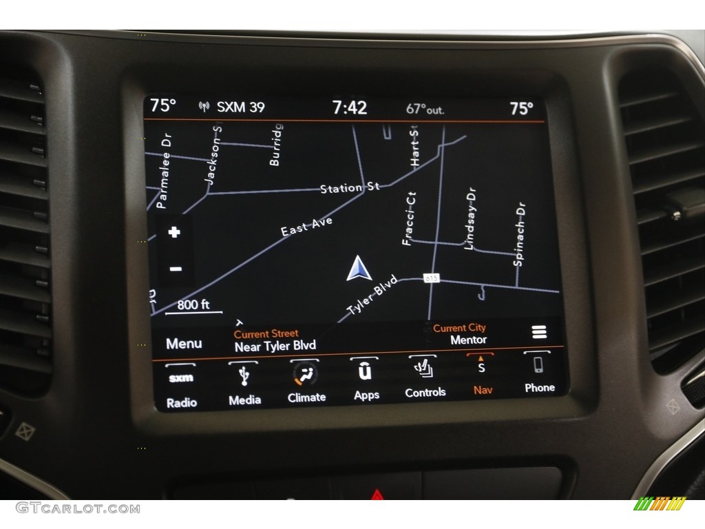 2019 Cherokee Trailhawk Elite 4x4 - Light Brownstone Pearl / Black photo #13