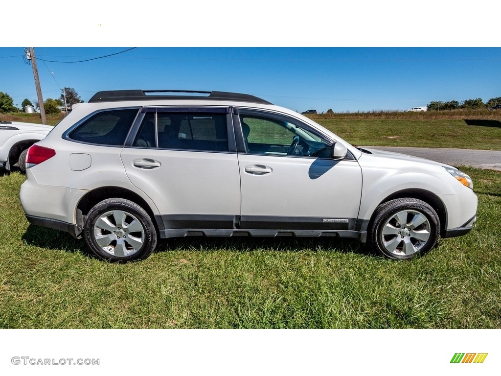 2011 Outback 2.5i Premium Wagon - Satin White Pearl / Warm Ivory photo #3