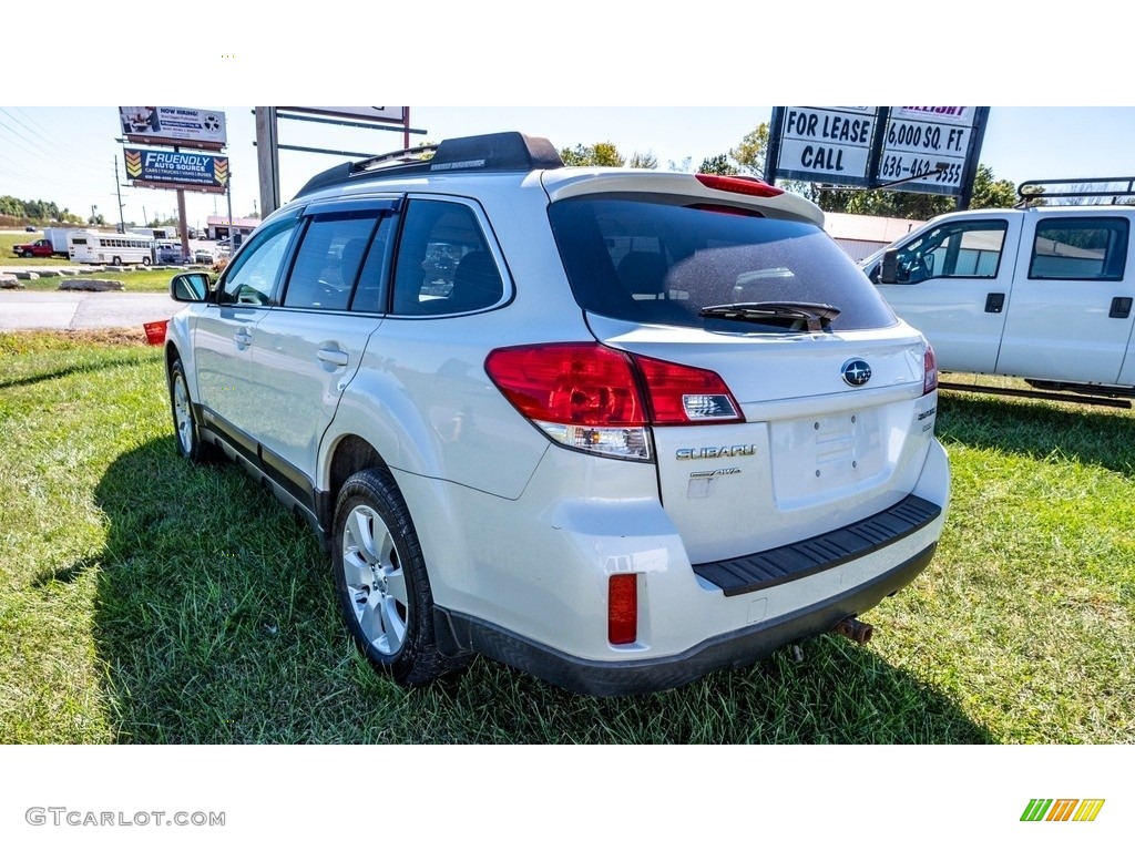 2011 Outback 2.5i Premium Wagon - Satin White Pearl / Warm Ivory photo #6