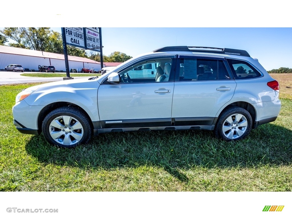 2011 Outback 2.5i Premium Wagon - Satin White Pearl / Warm Ivory photo #7