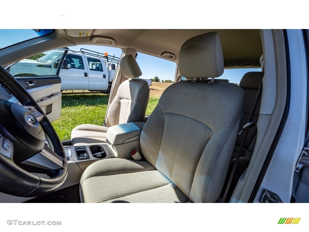 2011 Outback 2.5i Premium Wagon - Satin White Pearl / Warm Ivory photo #17