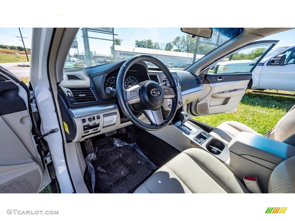 2011 Outback 2.5i Premium Wagon - Satin White Pearl / Warm Ivory photo #19